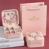 DIY Christmas Jewelry Children's Toy Making Charm Bracelet Set Gift Necklaces