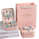 DIY Christmas Jewelry Children's Toy Making Charm Bracelet Set Gift Necklaces