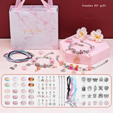 DIY Christmas Jewelry Children's Toy Making Charm Bracelet Set Gift Necklaces