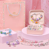 DIY Christmas Jewelry Children's Toy Making Charm Bracelet Set Gift Necklaces