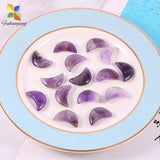 DIY Women Gift Moon Purple Beads 25pcs 22mm Purple Bead Natural Stone Jewelry