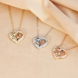 Heart-shaped Pendant Gemstone Birthstone Necklace