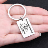 Dad Daughter Gift Keychain Stainless Steel Engraved FATHER AND DAUGHTER FOR LIFE