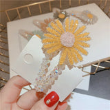 Daisy Jewelry Hair Clips Hair Claw Clip Flower Hair pins Barrette Women Summer