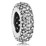 Daisy & Heart Butterfly Spacer Charm 925 Silver Beads for Bracelet DIY
