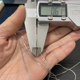 925 Silver Multilayer Chain Necklaces 5-Layer Silver Chain Strand