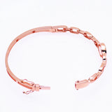 14K Rose Enamel Bracelet for Women 585 Purple High Sense Jewelry
