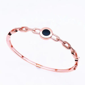 14K Rose Enamel Bracelet for Women 585 Purple