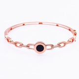 14K Rose Enamel Bracelet for Women 585 Purple