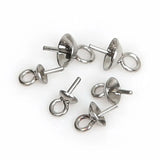 150pcs Stainless Steel Eye Pin for Charm Pendant Hook Caps