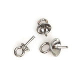 150pcs Stainless Steel Eye Pin for Charm Pendant Hook Caps