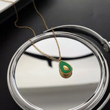18k Plated Avocado Pendant Necklace Stainless Steel Avocado Necklaces