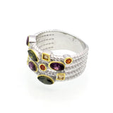 Austrian Crystal Silver Ring Classic Jewelry Party Gift For Woman
