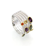 Austrian Crystal Silver Ring Classic Jewelry Party Gift For Woman