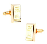 Men's Copper Brick Cufflinks Golden Cuff Links Wholesale