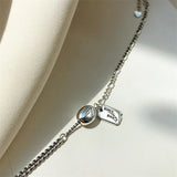 Good Luck Bean Ankle Bracelet 925 Sterling Silver Boho Jewelry Women