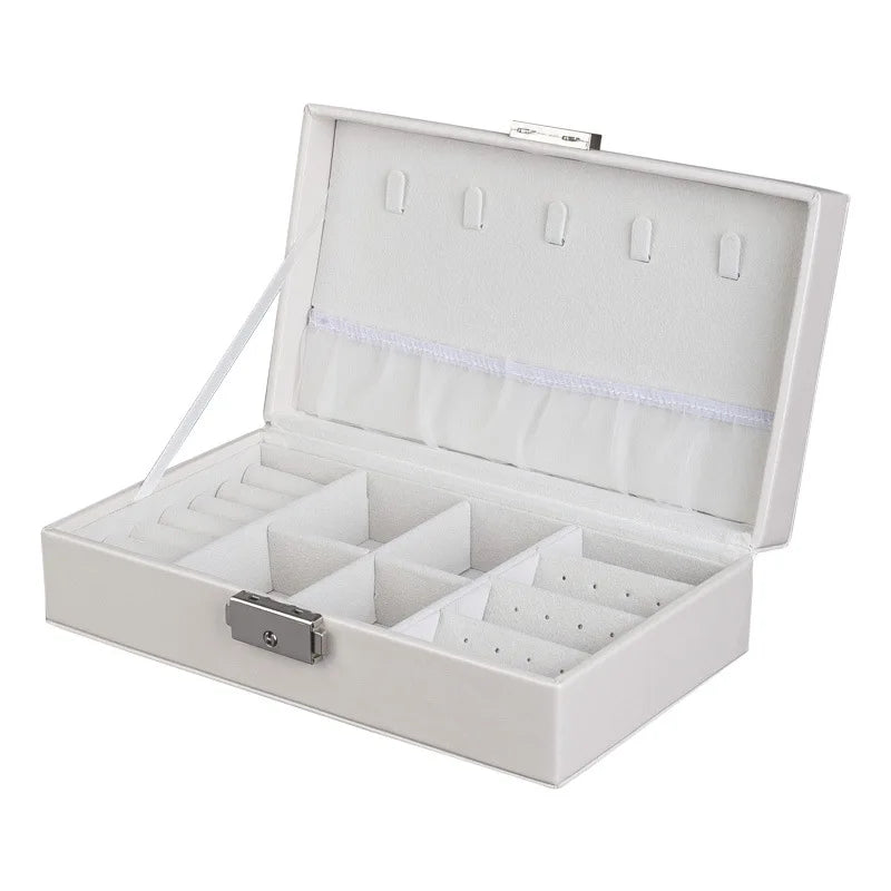 Leather Jewelry Box Jewelry Case Jewelry Package Storage Large Space