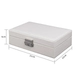 Leather Jewelry Box Jewelry Case Jewelry Package Storage Large Space