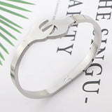 Punk Style Bracelet Stainless Steel Retro Wrench Bangle Jewelry