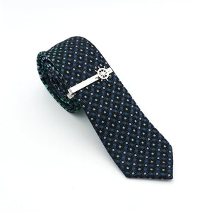 Brass Rudder Tie Clip Silver Tie Pin
