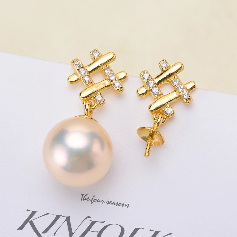 Women DIY Pearl Earrings Making Kit