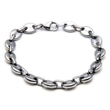 Melon Seed Chain Stainless Steel Necklace