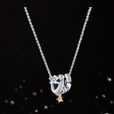 Robot Galaxy Series Silver Necklace Women Gift