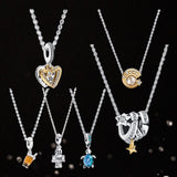 Robot Galaxy Series Silver Necklace Women Gift