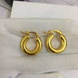 18K Hoop Earrings Women Party Jewelry Runway Europe America