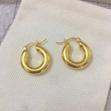 18K Hoop Earrings Women Party Jewelry Runway Europe America