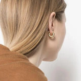 18K Hoop Earrings Women Party Jewelry Runway Europe America