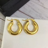 18K Hoop Earrings Women Party Jewelry Runway Europe America