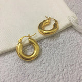18K Hoop Earrings Women Party Jewelry Runway Europe America