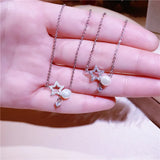 Star Pendant 925 Sterling Silver Women Necklace