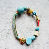 Turquoise Beaded Bracelet Evil Eye Accessories for Women