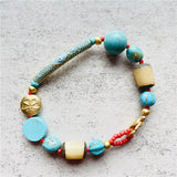 Turquoise Beaded Bracelet Evil Eye Accessories for Women