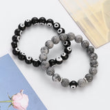 Devil's Eye Beaded Bracelet Map Stone Evil Eye Charm Jewelry