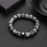 Devil's Eye Beaded Bracelet Map Stone Evil Eye Charm Jewelry