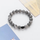 Devil's Eye Beaded Bracelet Map Stone Evil Eye Charm Jewelry