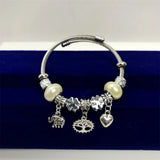 Beads Bangle Tree of life Elephant Charm Bracelet