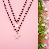 Crystal Beads Necklace Stainless Steel Choker