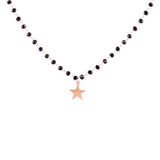Crystal Beads Necklace Stainless Steel Choker