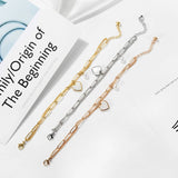 Double Layer Bracelet Stainless Steel Pearl Jewelry