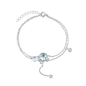 Tassel Planet Star Charm Bracelet for Women Girls Bohemian Jewelry