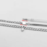 Double Layer Titanium Steel Bracelet Women And Versatile Pendant Bracelet