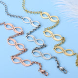 Custom Date Infinity Pendant Bracelet Stainless Steel Jewelry