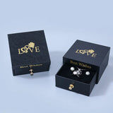 Square Jewelry Packaging Box Wedding Earring Necklace Organizer