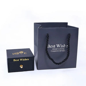 Square Jewelry Packaging Box Wedding Earring Necklace Organizer