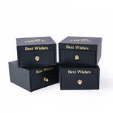 Square Jewelry Packaging Box Wedding Earring Necklace Organizer