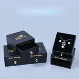 Square Jewelry Packaging Box Wedding Earring Necklace Organizer